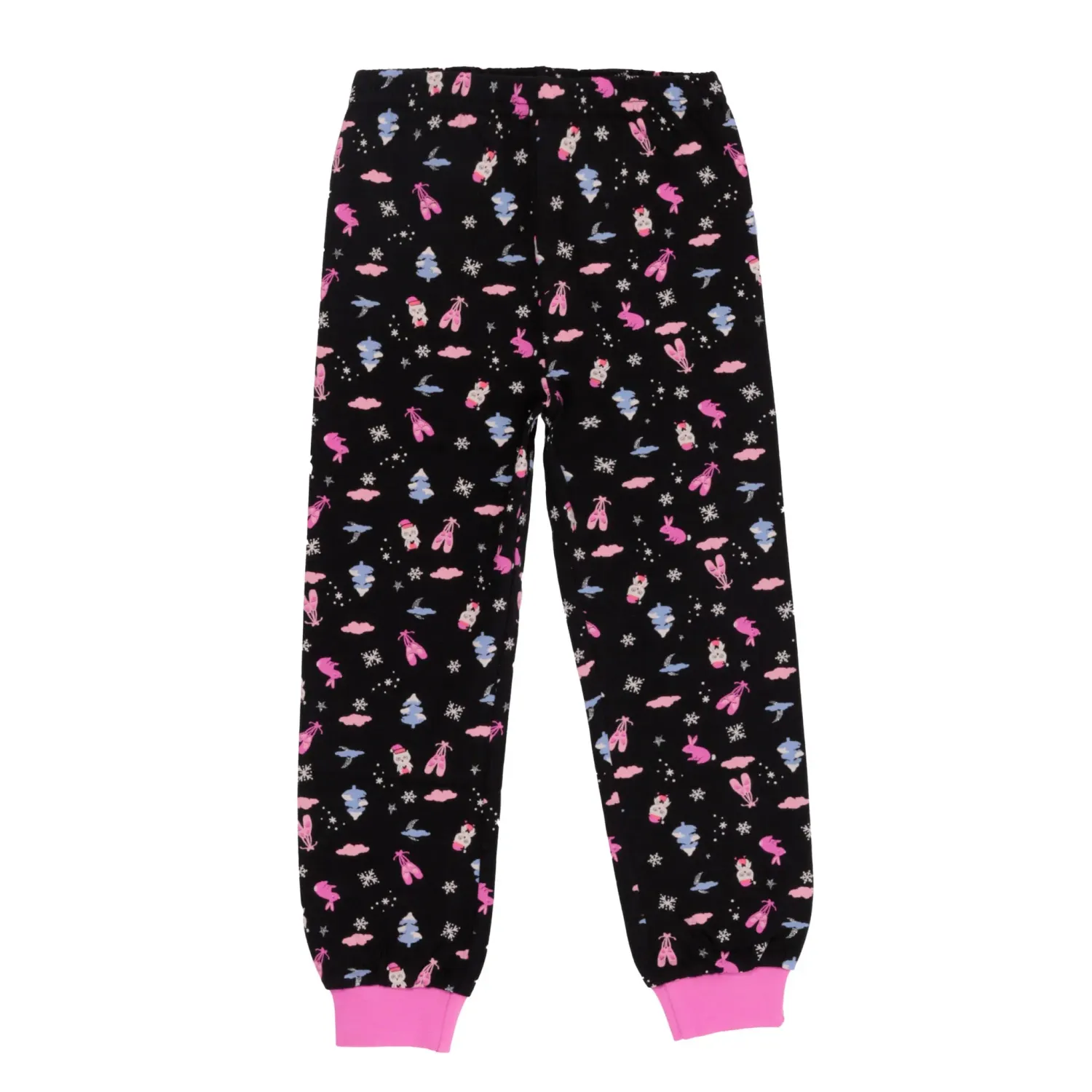 Nano F24P54-3 Girl's Glow in the Dark Long Sleeve Ballerina Pajama Set 2PC – Lilac