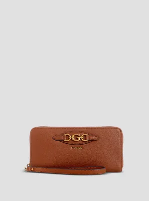 Guess BB9494146 Women's Malva SLG L Zip Around Wallet – Amber
