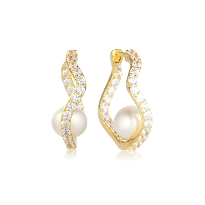 Sif Jakobs E12358-PCZ-YG Women’s Ponza Earrings