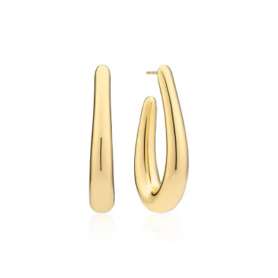 Sif Jakobs E2484-YG Gold Plated Goccia Pianura Piccolo Earrings