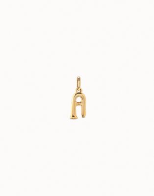 UNOde50 - 18kt Gold-Plated Letter Charm/, Size: A (CHA0027ORO0000U)