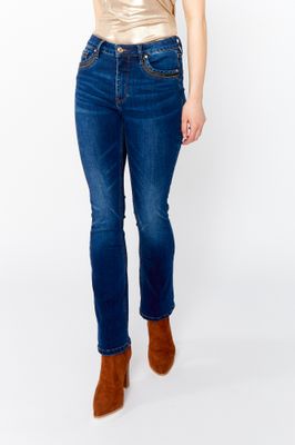 Frank Lyman 243400U Women's SF Boot Cut Jeans – Dark Blue