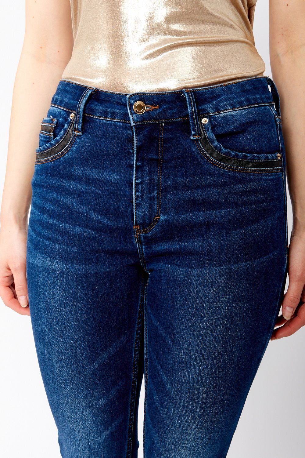 Frank Lyman 243400U Women's SF Boot Cut Jeans – Dark Blue