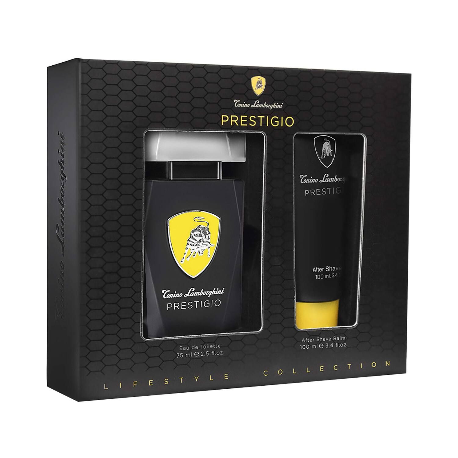 Tonino Lamborghini Prestigio eau de toilette 75ml & After shave balm 100ml