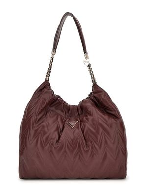 Guess QG950502 Women's Eda L Hobo Handbag/ BURGUNDY