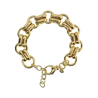 Etrusca WSET00803.YG 18KT Gold-Plated Link Bracelet