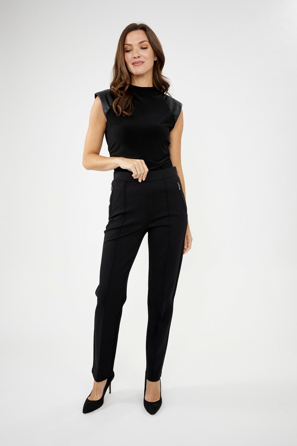 Frank Lyman 244645U Women's SF Full-Length Pants – Black