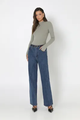Madison MS2873 Women's LS Cassidy Top/ SAGE