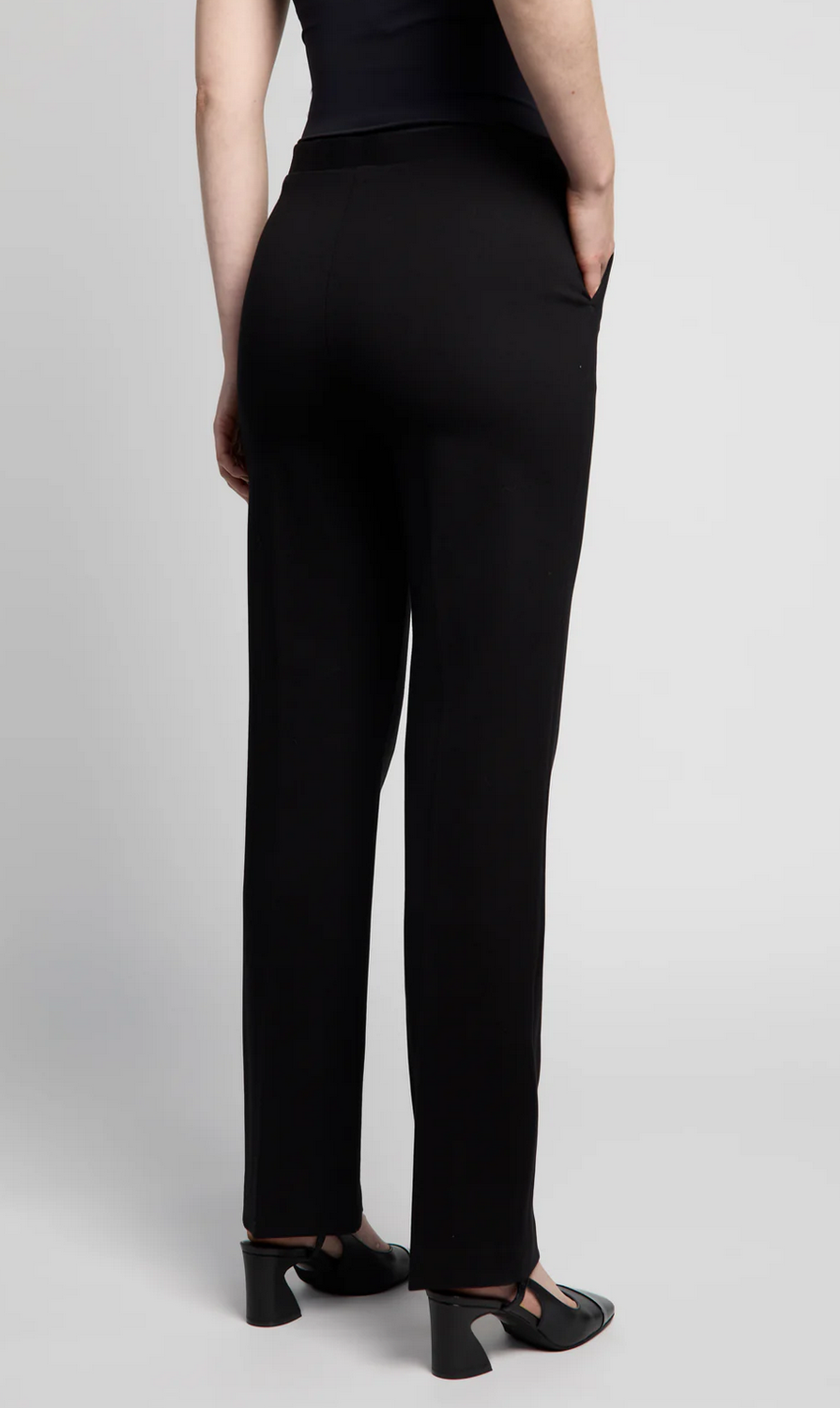 Atelier by Lyse Spenard 9160-424 Women's Katherine Straight Leg Pants – Black