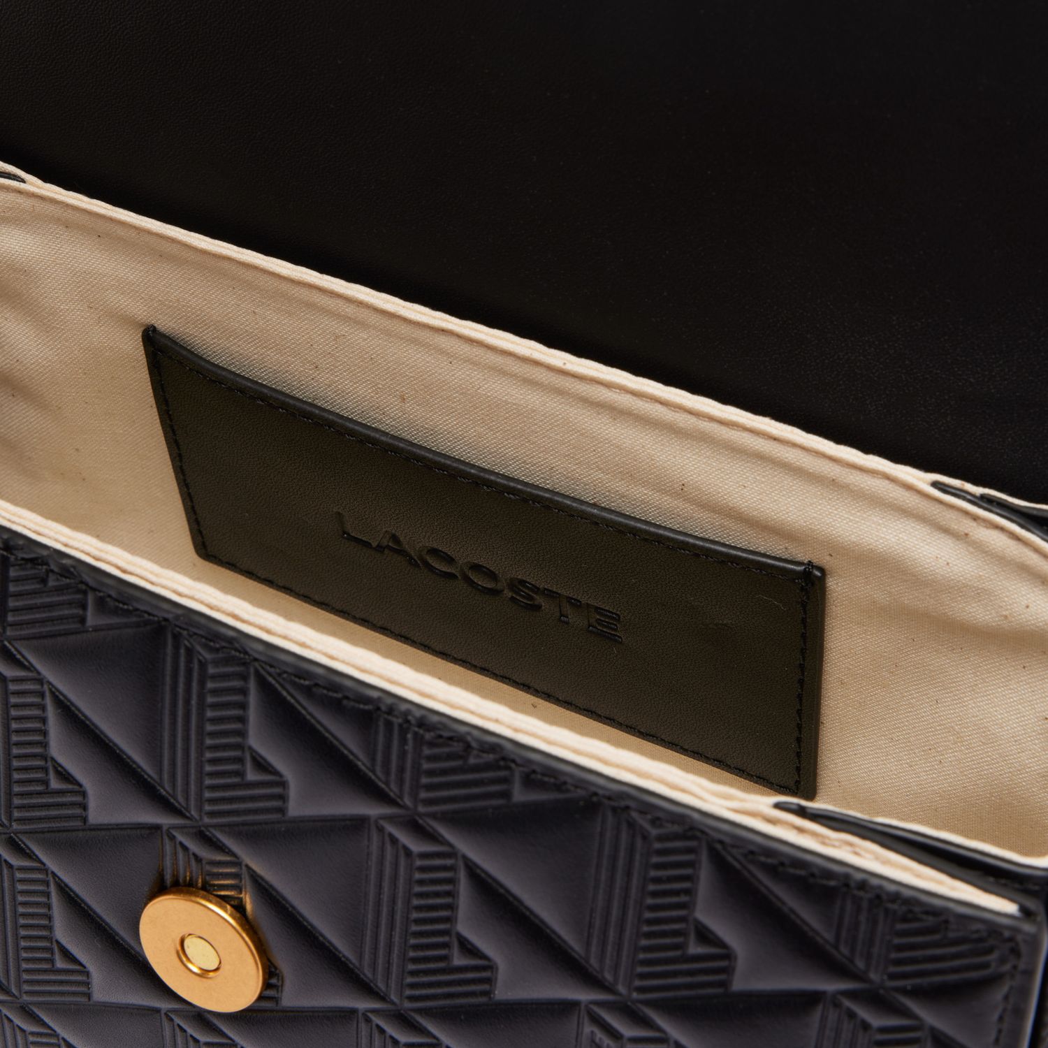 Lacoste NF4712MH Women's Flap Crossover Bag – Noir