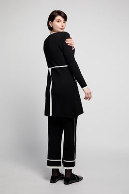 Atelier by Lyse Spenard 7030-701 Women's LS Double Knit Dress/ BLACK
