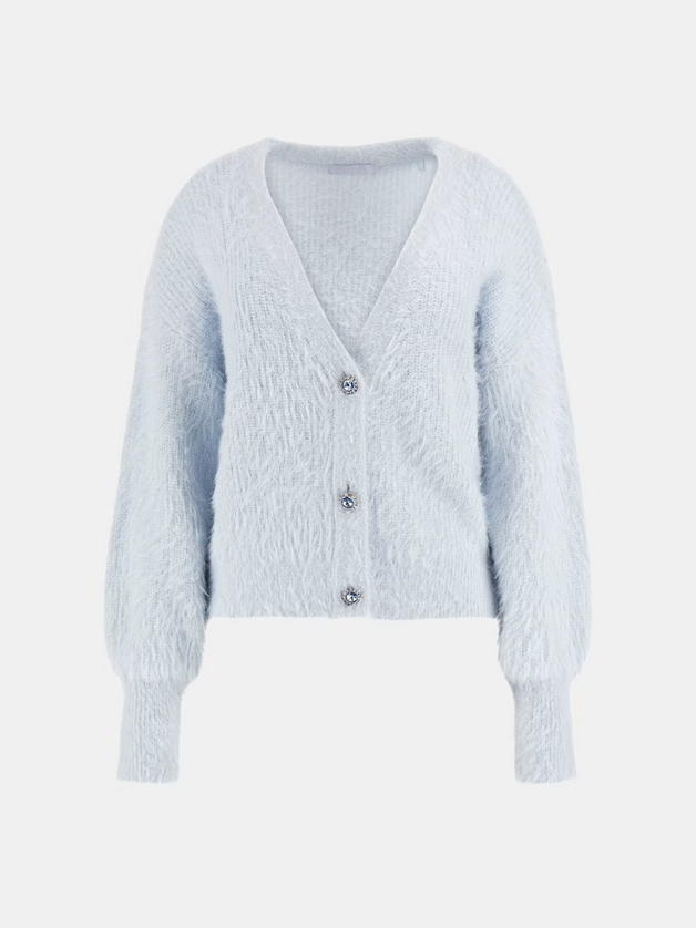 Guess W4BR27Z3BH0 Women's Long Sleeve VN Keyla Cardigan – Sky Hgh