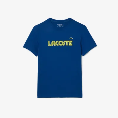 Lacoste TH2509 52 IDH Men's SS Reg Fit T-Shirt/ BLUE- YELLOW- NAVY