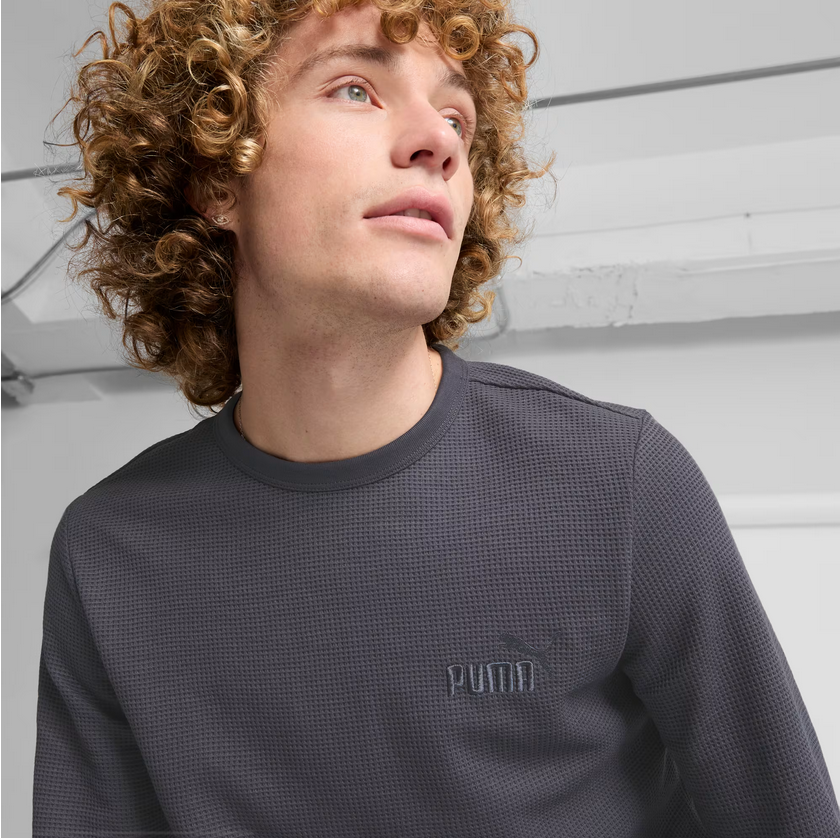 Puma 681888 Men's Ls Waffle Tee