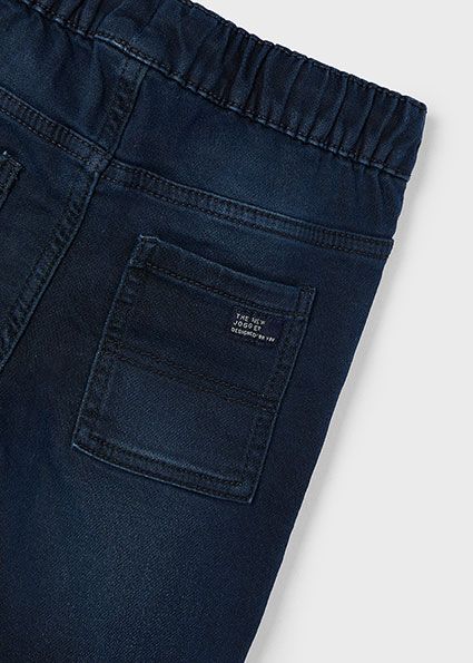 Mayoral 4531 Boy's Soft Denim Joggers – Blue Black