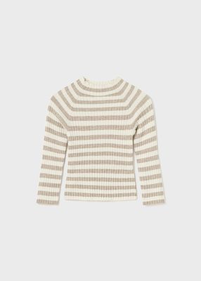 Mayoral 2046 Baby Girl's LS Mock Neck Knit Sweater/ VISON VIG