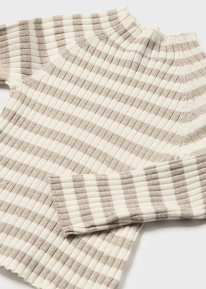 Mayoral 2046 Baby Girl's Long Sleeve Mock Neck Knit Sweater – Vison Vig