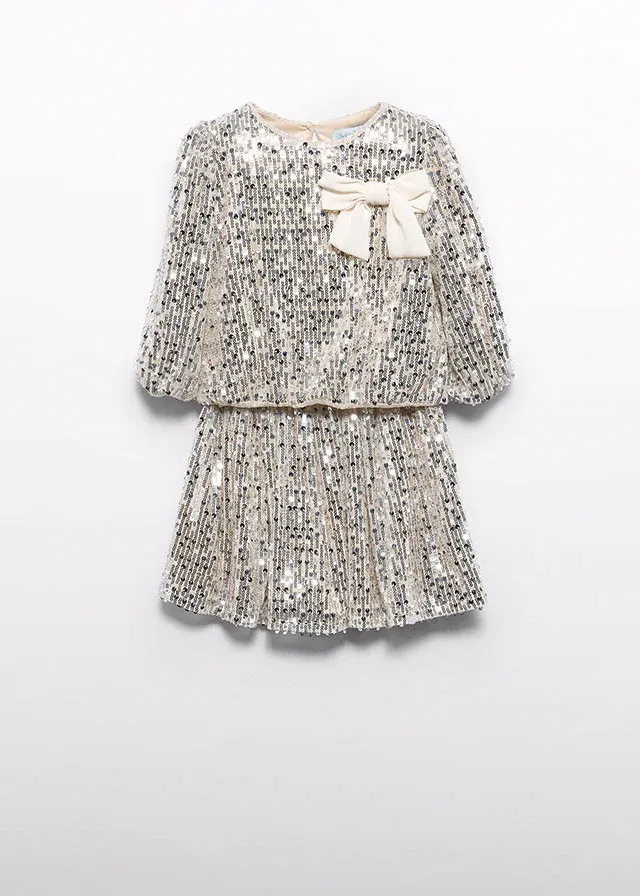 Abel & Lula 5544 Girl's Long Sleeve Sequin Top & Skirt Set 2PC – Champan