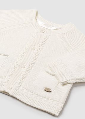 Mayoral 2302 Baby Boy's LS Roundneck Cardigan/ CRUDO