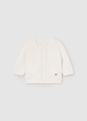 Mayoral 2302 Baby Boy's LS Roundneck Cardigan/ CRUDO