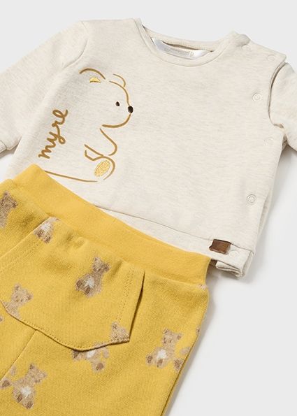 Mayoral 2513 Baby Boy's Long Sleeve Knit Sweater & Pants Set 2PC – Curry