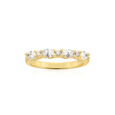 Sif Jakobs R2416-CZ-YG Gold-Plated Ellera Ovale Ring -