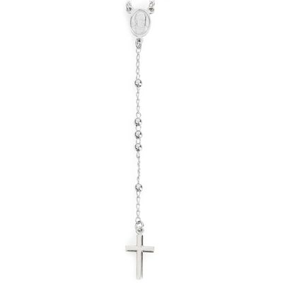 Amen CRO30B Women's Sterling Silver Classic Rosary Necklace - Sacred