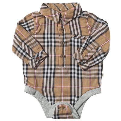 Me & Henry HB1315F/HB340bx Baby Boy’s LS Jasper Plaid Onesie & Jonathan Jersey Pants Set 2PC/ BROWN- BLACK- RED & BLACK