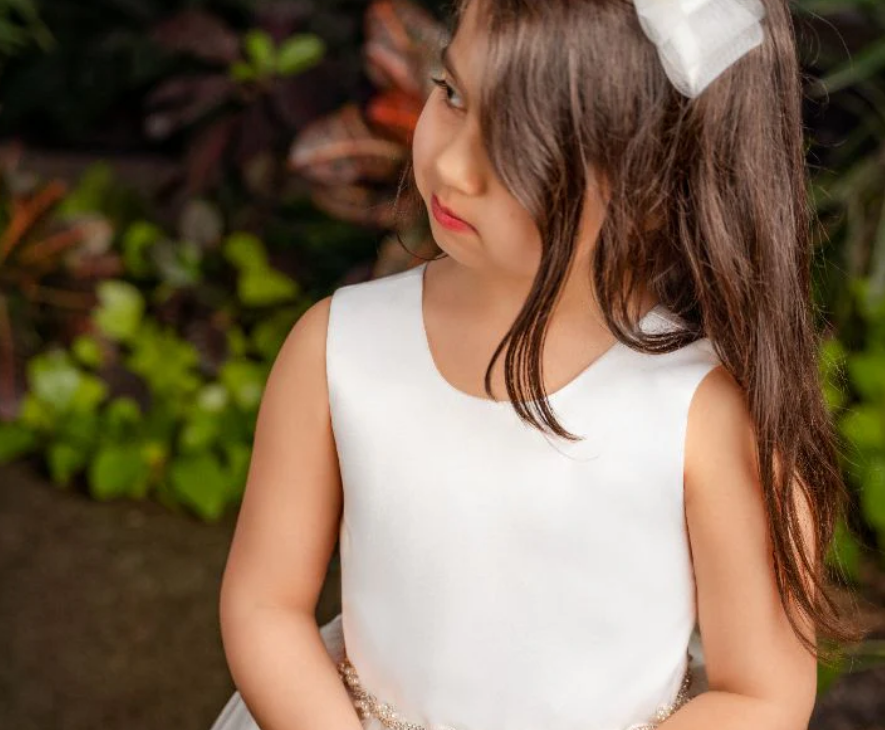 Luxe Kidz 4324 Girl’s Flower Girl/ Communion Dress – Ivory