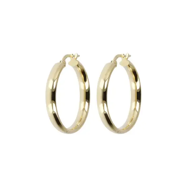 Etrusca WSET00559 18KT Gold Plated Small Hoop Earrings