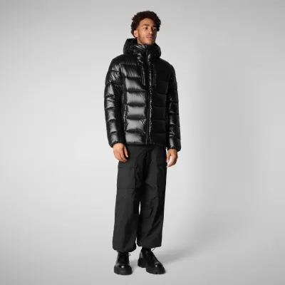 Save The Duck D30816M-LUCK19 Men's Maxime Puffer Coat/ BLACK