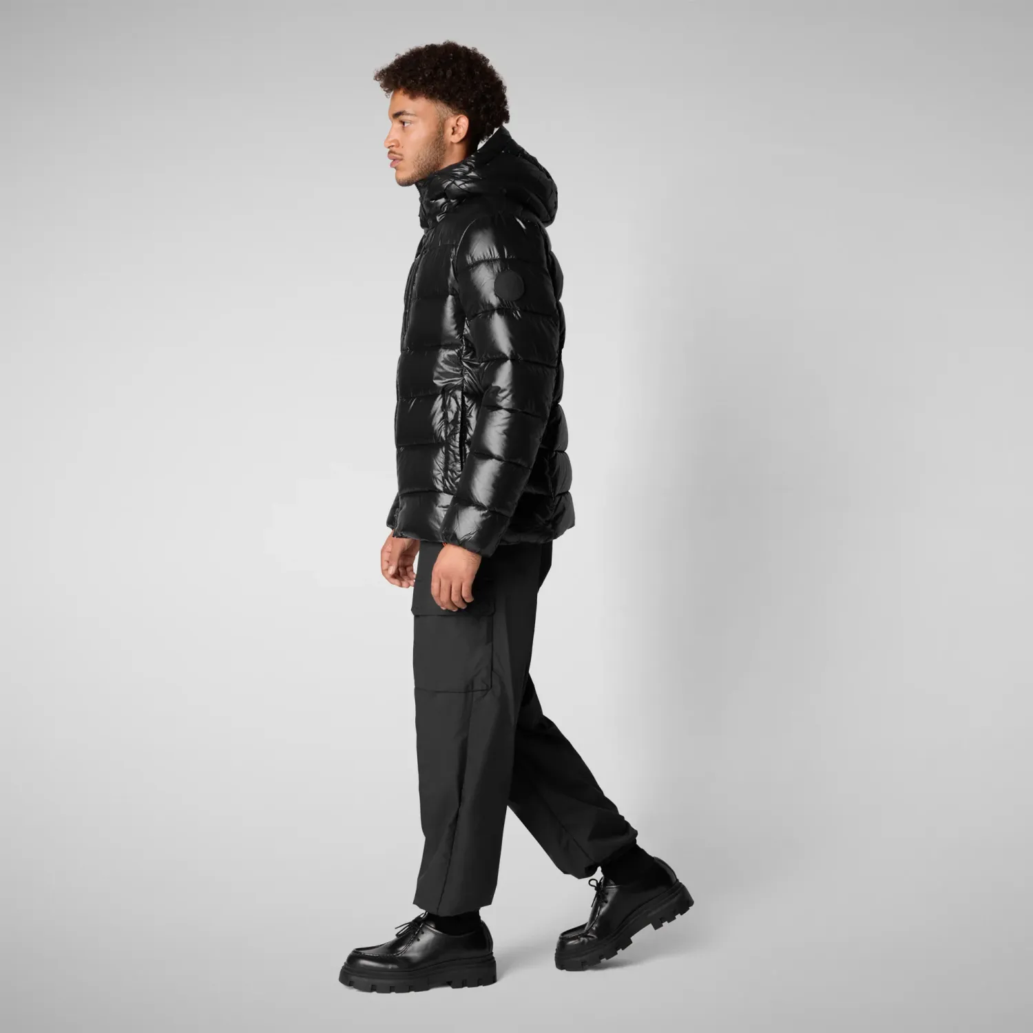 Save The Duck D30816M-LUCK19 Men's Maxime Puffer Coat – Black