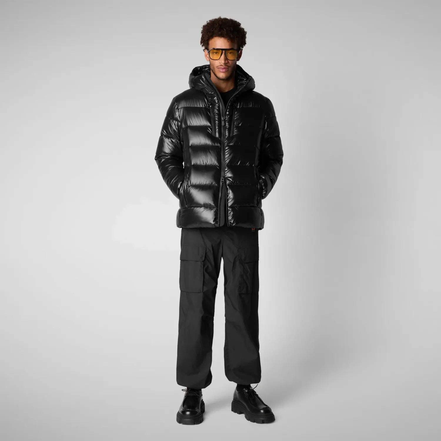Save The Duck D30816M-LUCK19 Men's Maxime Puffer Coat – Black