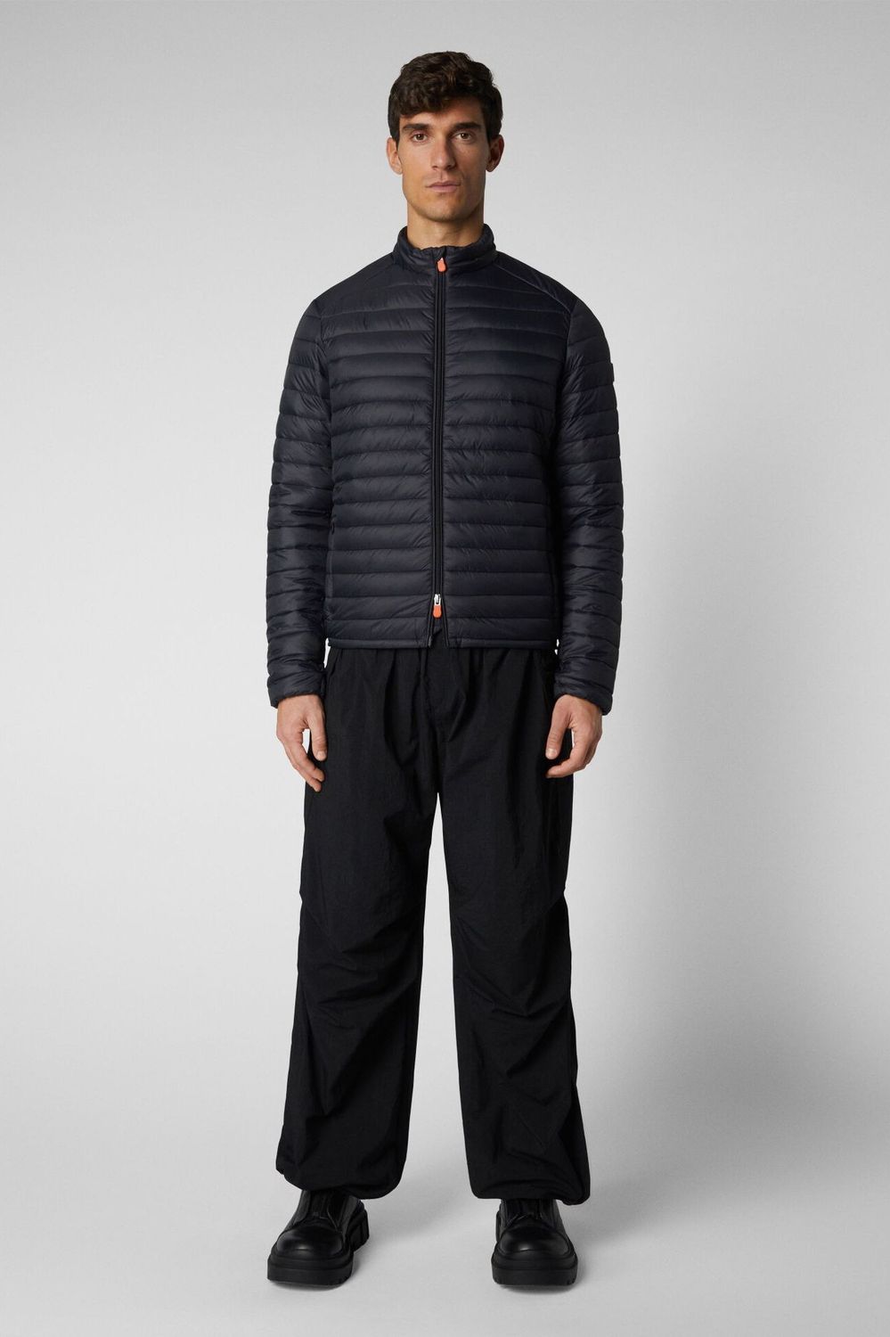 Save The Duck D32430M-GIGA01 Men's Alexander Puffer Coat – Black