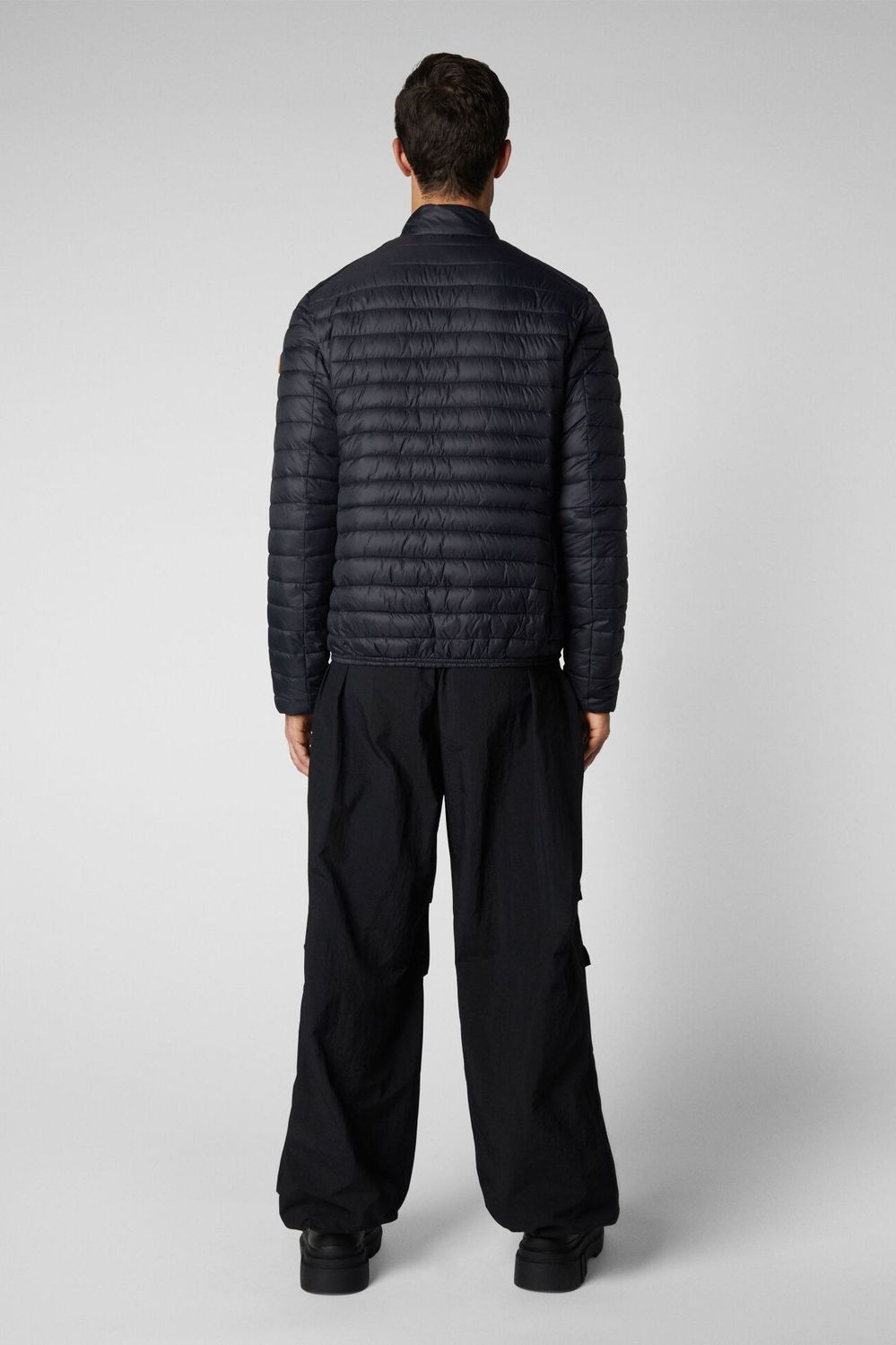 Save The Duck D32430M-GIGA01 Men's Alexander Puffer Coat – Black