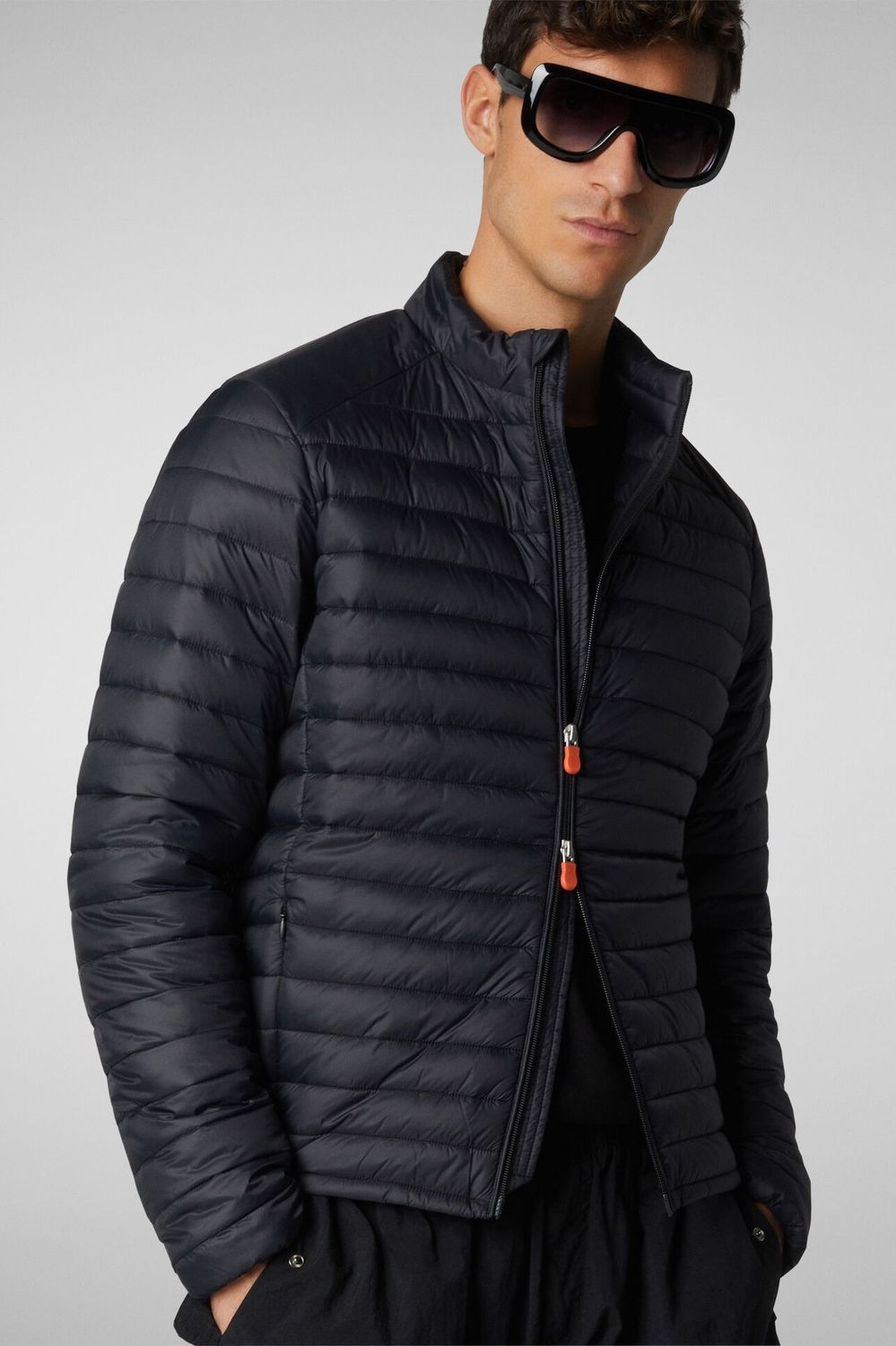 Save The Duck D32430M-GIGA01 Men's Alexander Puffer Coat/ BLACK