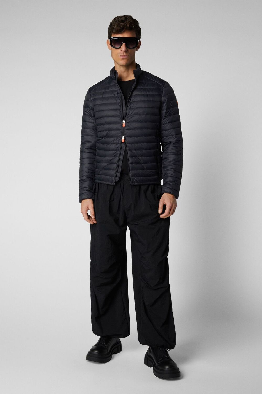 Save The Duck D32430M-GIGA01 Men's Alexander Puffer Coat – Black