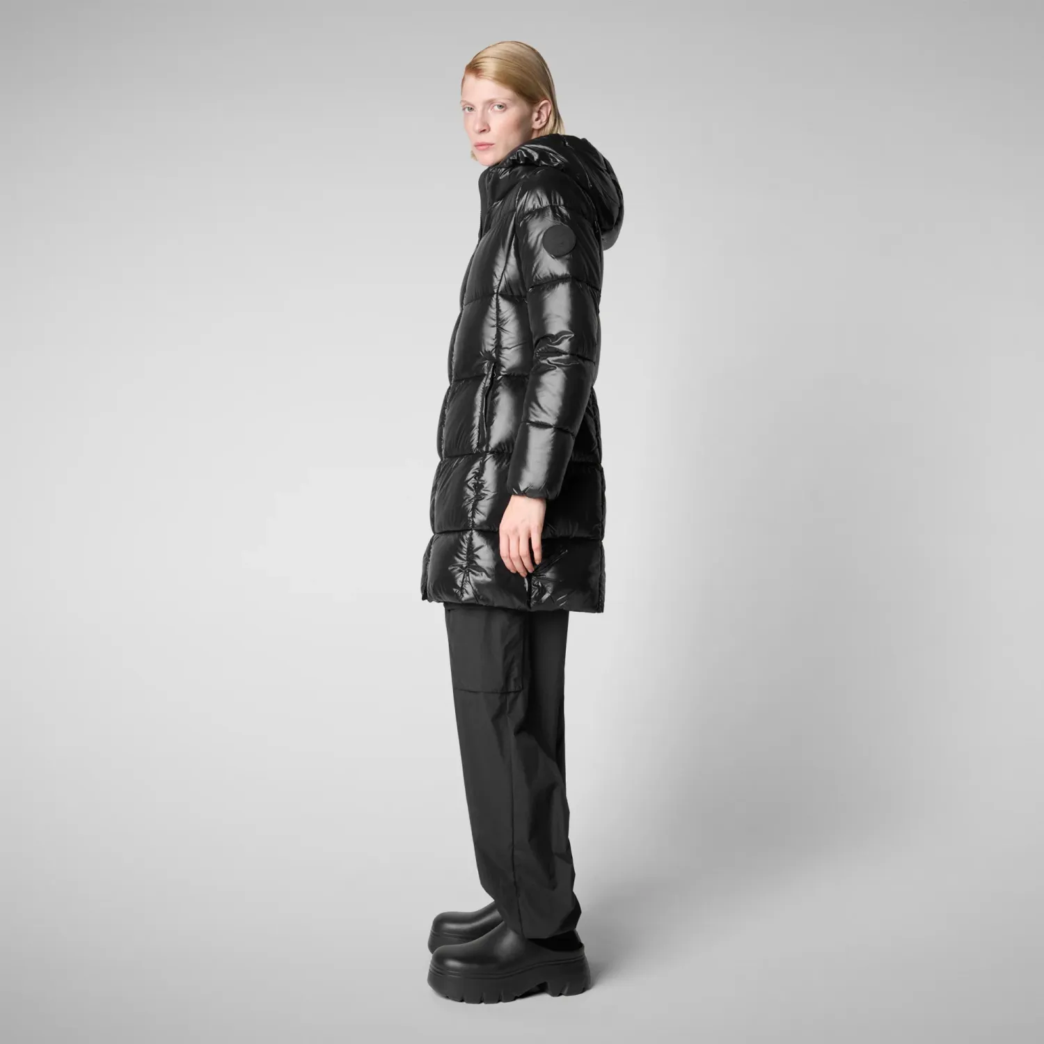 Save The Duck D45650W-LUCK19 Women's Ines Puffer Coat – Black