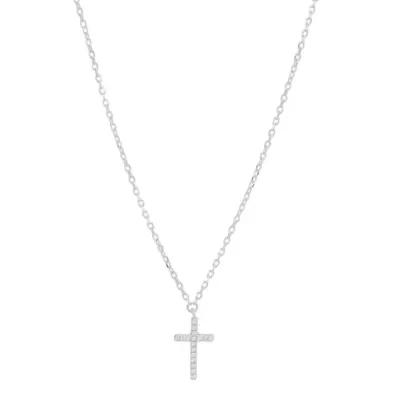 Joanli Nor 20450190900 ALAINE Silver Plated Cross Necklace