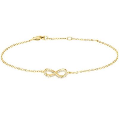 Joanli Nor AGNA Gold Plated Infinity Bracelet