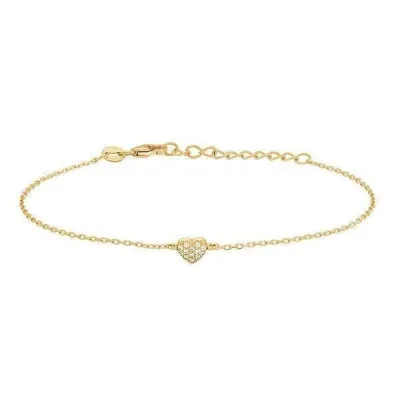 Joanli Nor ALMA Gold Plated Heart CZ Bracelet
