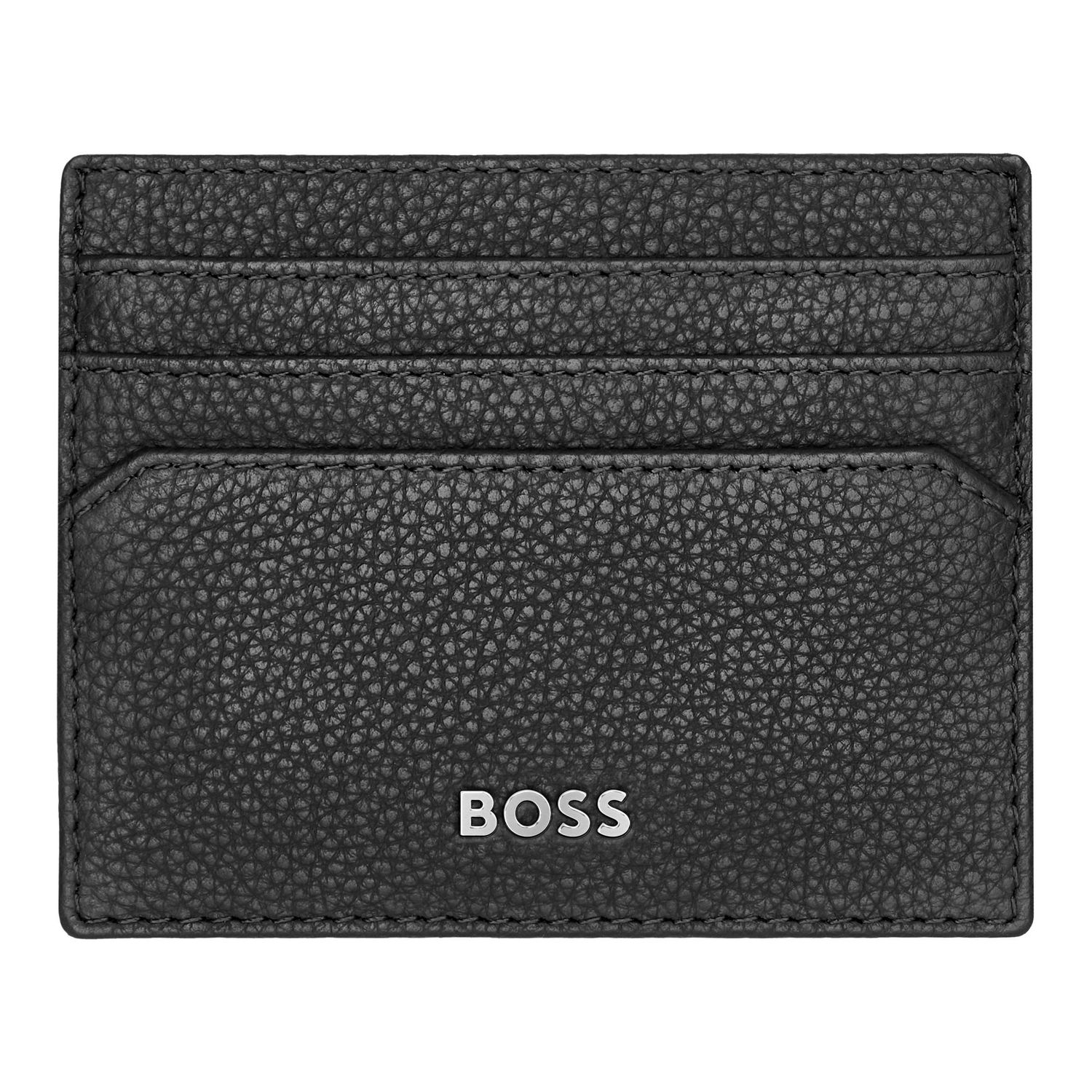 BOSS 1514176/1560052 Silver Watch & Black Cardholder Set