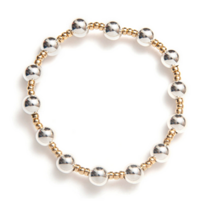 Beblue BBBUBBLY-DI Silver and Gold Bead Bracelet