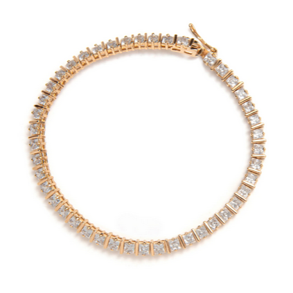 Beblue BBSURGLOW-DI Gold Tennis Bracelet Dress To Impress