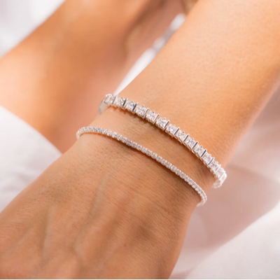 Beblue BBTWINK-DI Silver Tennis Bracelet