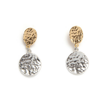 Beblue BO1624-GLD Gold & Silver Earring