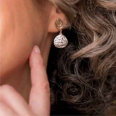 Beblue BO1624-GLD Gold & Silver Earring