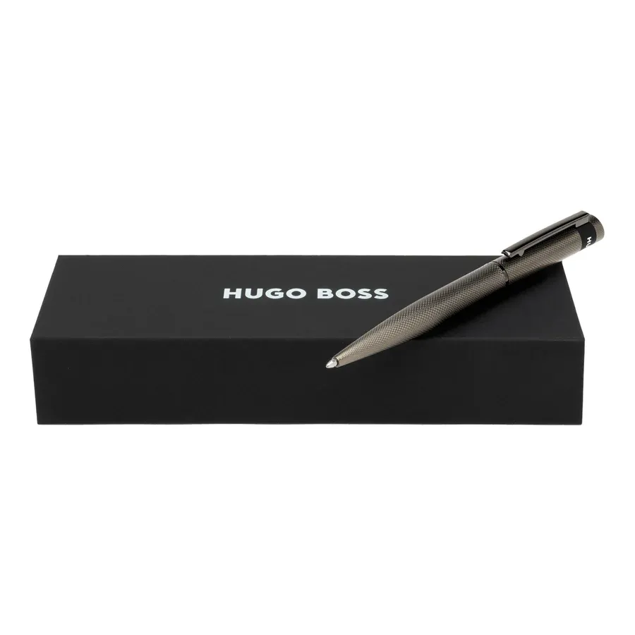 Hugo Boss HSW3674D Loop Diamond Gunmetal Ballpoint Pen