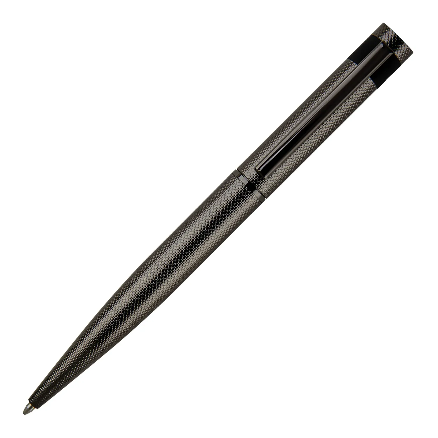 Hugo Boss HSW3674D Loop Diamond Gunmetal Ballpoint Pen