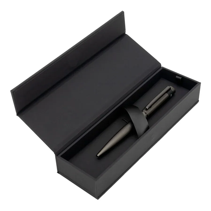 Hugo Boss HSW3674D Loop Diamond Gunmetal Ballpoint Pen